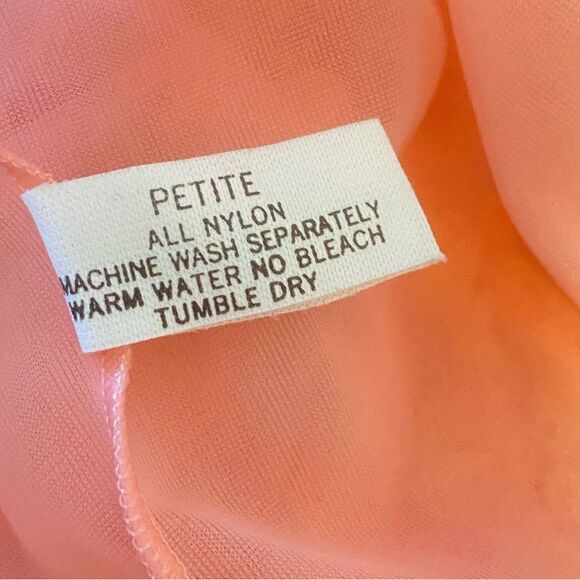 Vintage Shadowline Peach Color Robe Size Small Petite - Picture 8 of 14